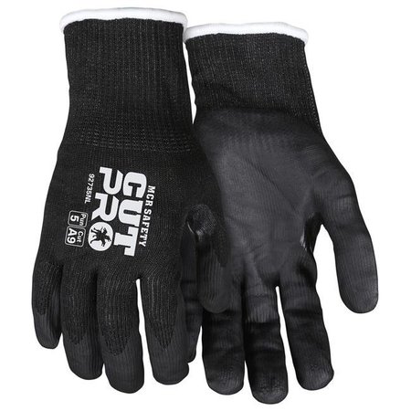 MCR SAFETY MCR Safety MCR92735NL Cut Pro 15 Gauge HyperMax Shell Nitrile Coated Palm & Fingers Gloves; Black - Large MCR92735NL